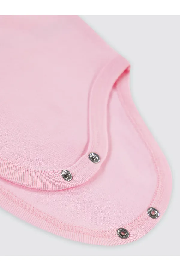 Bebek Çıtçıtlı Badi 0-24 Ay Pembe - Paket