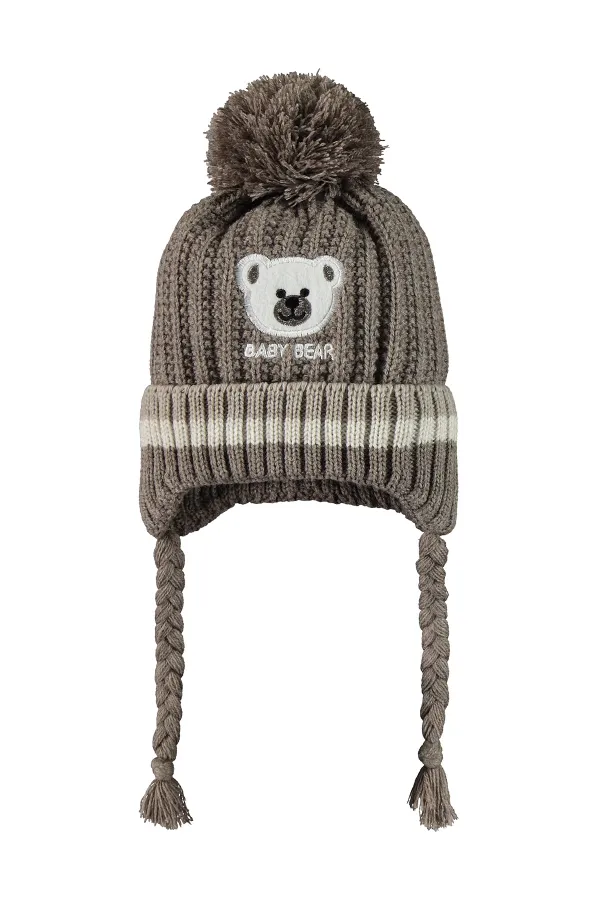 Ensemble écharpe, bonnet et gants bébé en vison 0-24 mois - Emballage