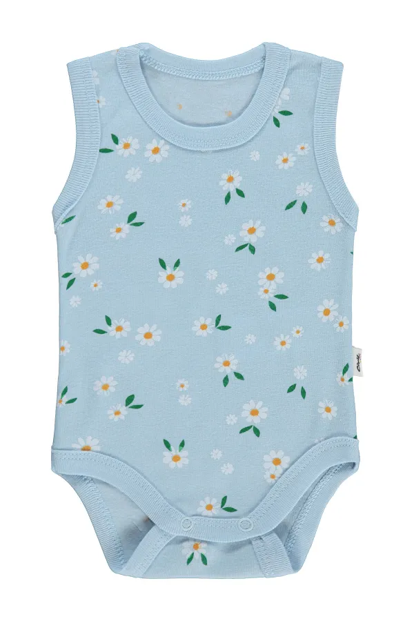 Bebek Çıtçıtlı Badi 0-24 Ay Mavi - Paket