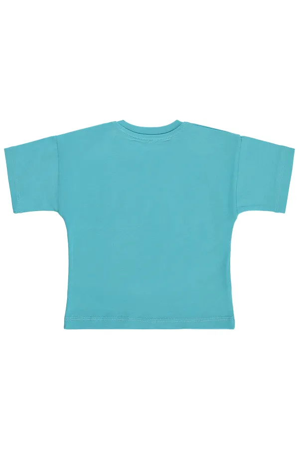 Bebek Tişört Km 0-24 Ay Petrol - Paket