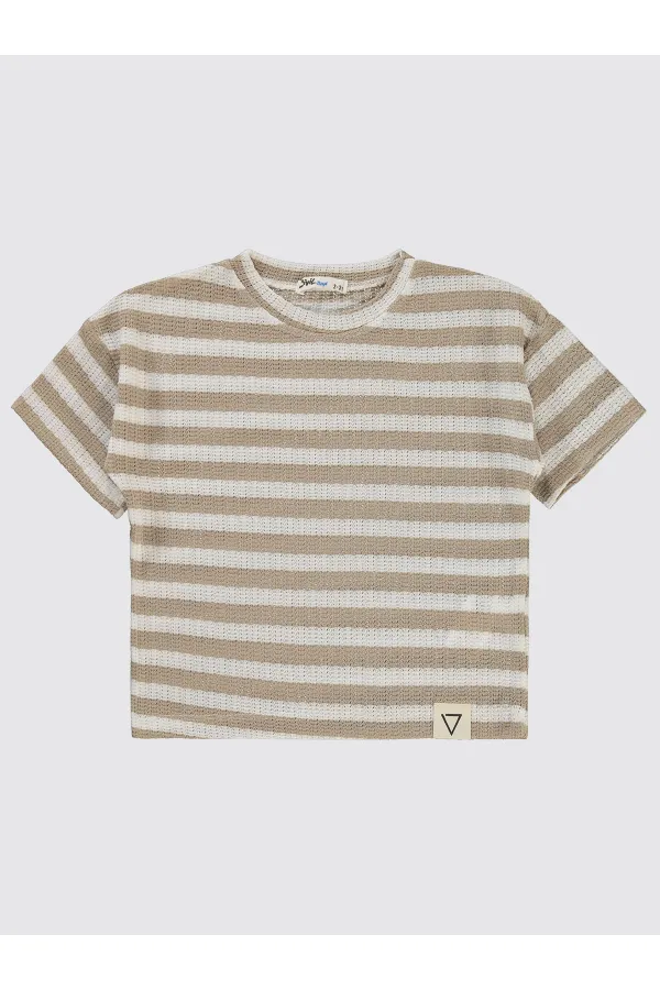 Boys T-Shirt 2-5 Years Old Brown - Package