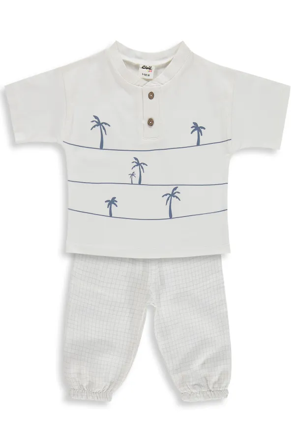 Ensemble bébé 0-24 mois, blanc cassé - Emballage