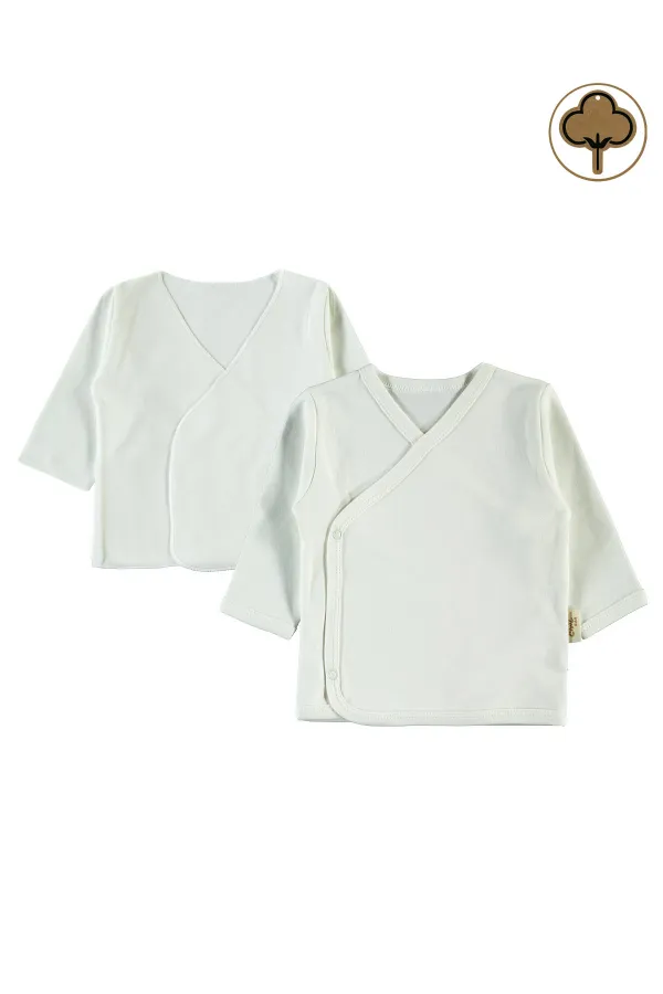 Baby Mini Bodysuits 0-24 Months, Ecru - Pack