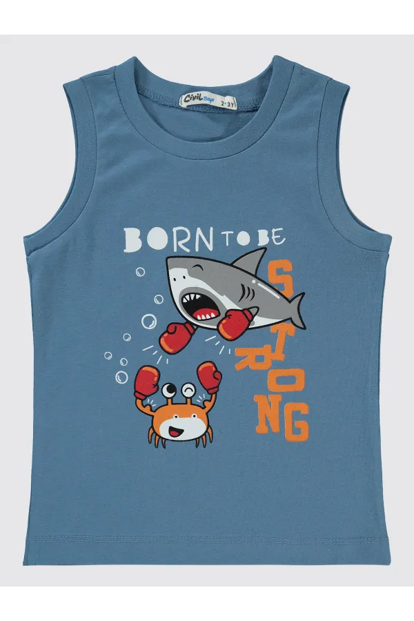 Boys Pajama Set 2-5 Years Indigo - Package