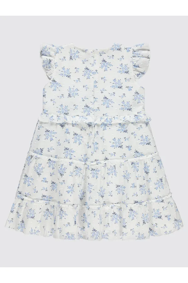 Ensemble gilet et robe bleu pour fille de 6 à 9 ans - Paquet