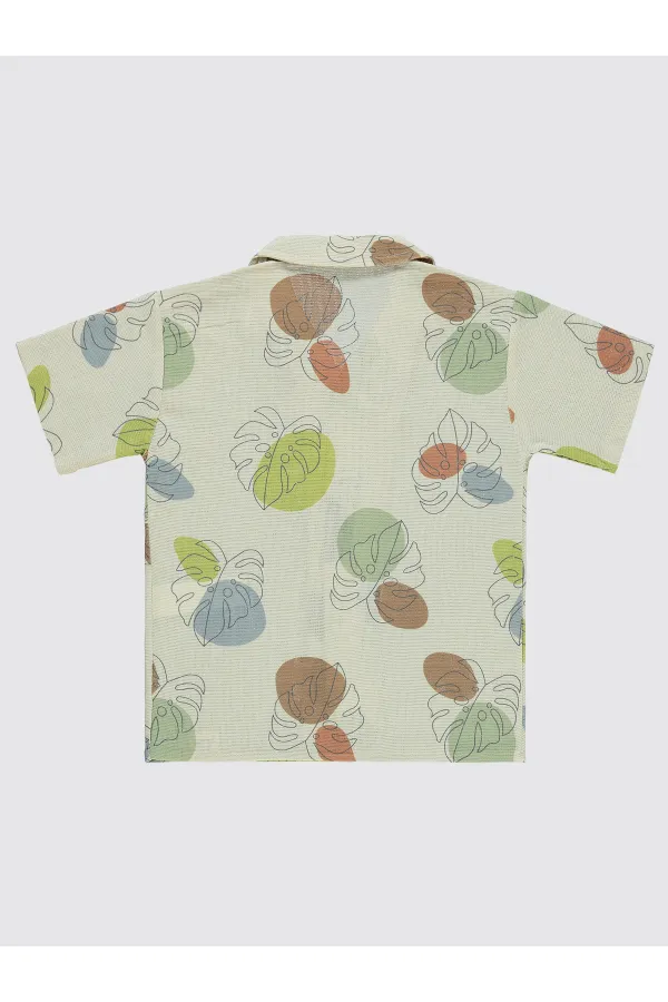 Boy's Shirt 6-9 Years Ecru - Package