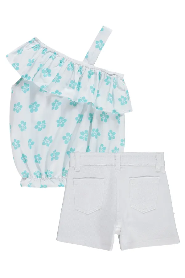 Ensemble pour fille de 2 à 5 ans, blanc cassé - Emballage