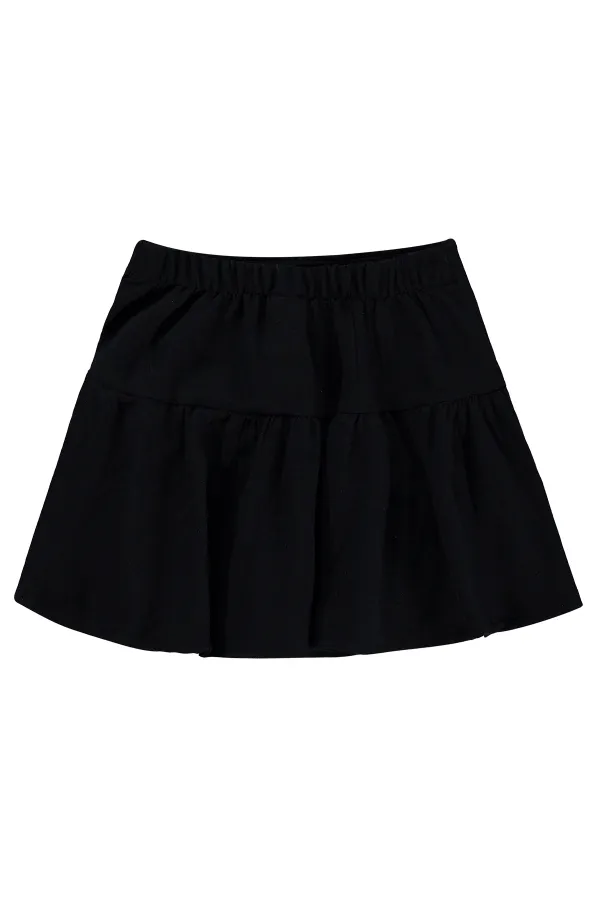 Kız Çocuk Etek 6-9 Yaş Siyah - Paket