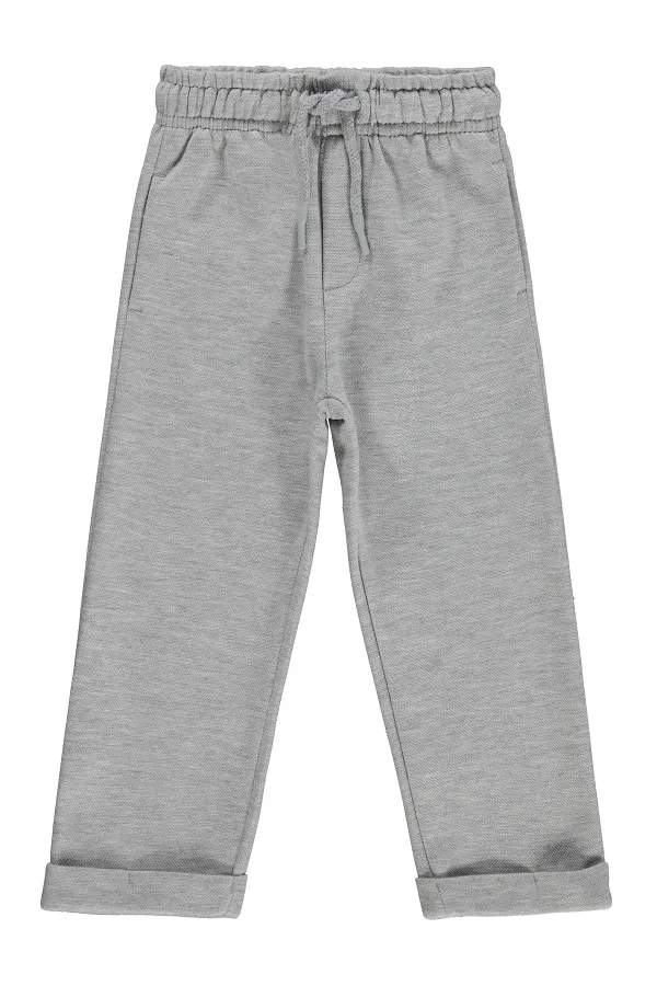 Boys' Trousers, Ages 2-5, Grey Melange - Pack
