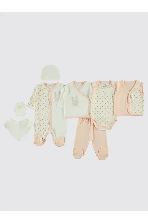 Baby Bodysuit Sets 0-24 Months Salmon - Package