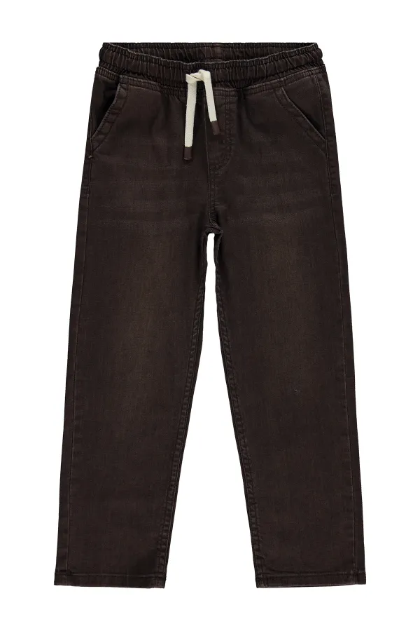 Boys' Trousers, Ages 10-13, Brown - Pack