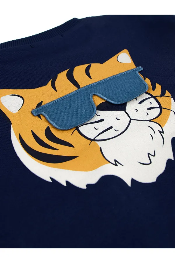 Erkek Çocuk Sweatshirt 2-5 Yaş Vizon - Paket