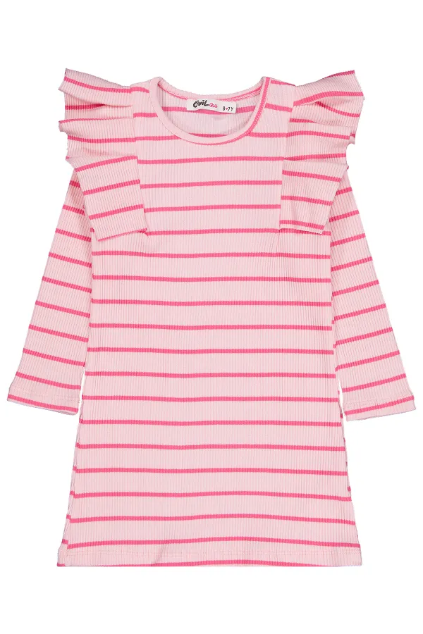 Kız Çocuk Jile ve Elbise 6-9 Yaş Pembe - Paket