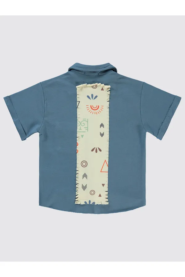 Erkek Çocuk Gömlek 2-5 Yaş İndigo - Paket