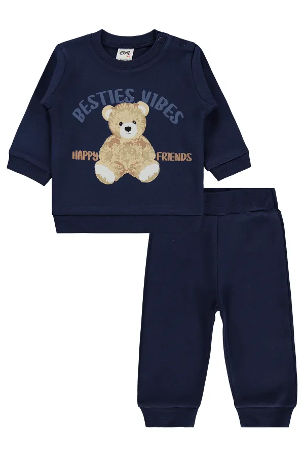 Bebek Takım 0-24 Ay Lacivert - Paket