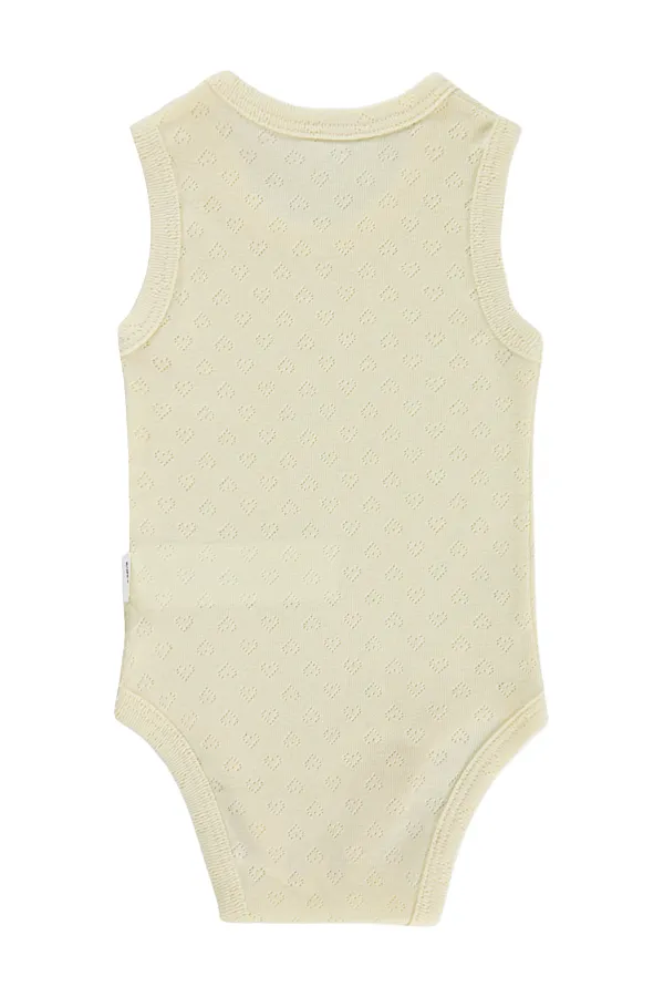 Body bébé à boutons-pression 0-24 mois jaune clair - Emballage