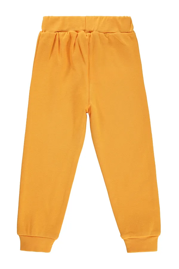 Boy's Tracksuit Bottoms 2-5 Years Mustard - Pack