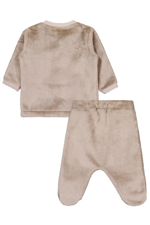 Baby Pajama Set 0-24 Months Soft Coffee - Package