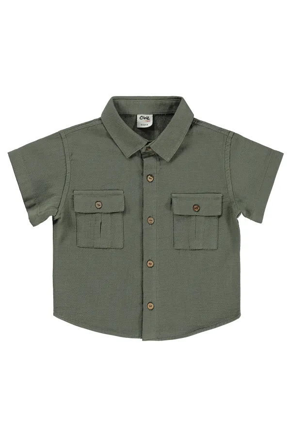 Baby Shirt 0-24 Months Khaki - Package