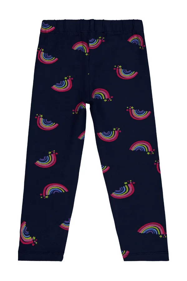 Collants pour fille de 2 à 5 ans, bleu marine foncé - Emballage