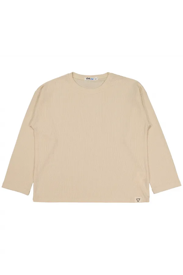 Bej Erkek Çocuk-Sweatshirt  - Paket