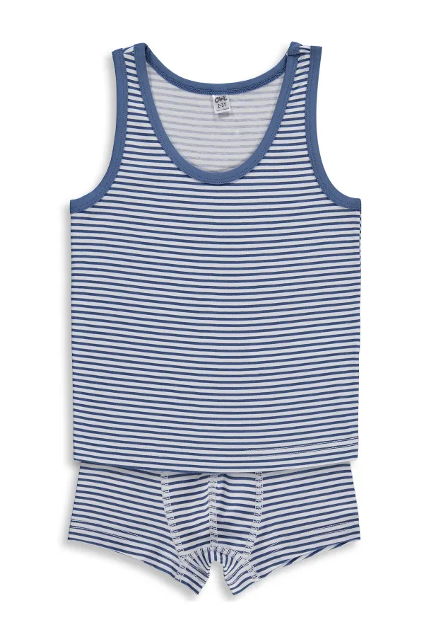 Erkek Çocuk İç Çamaşırı Takım 2-9 Yaş İndigo - Paket