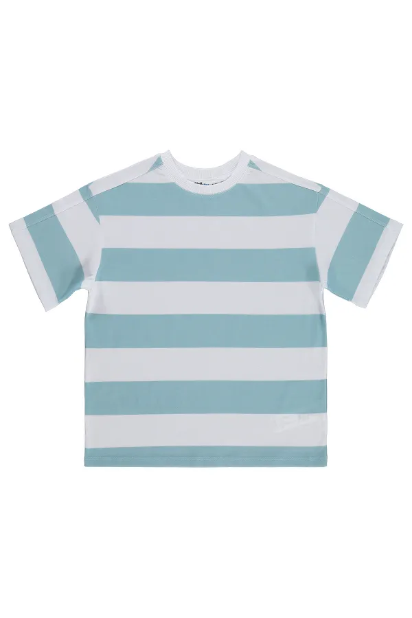 T-shirt garçon, 10-13 ans, bleu - Lot