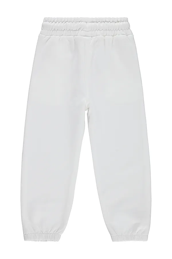 Girls' Sweatpants, Ages 2-5, Off-White - Pack