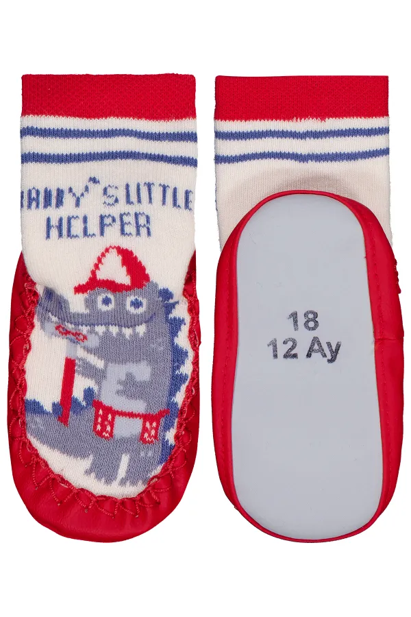 Baby Sandals and Socks Size 18-21 Red - Pack