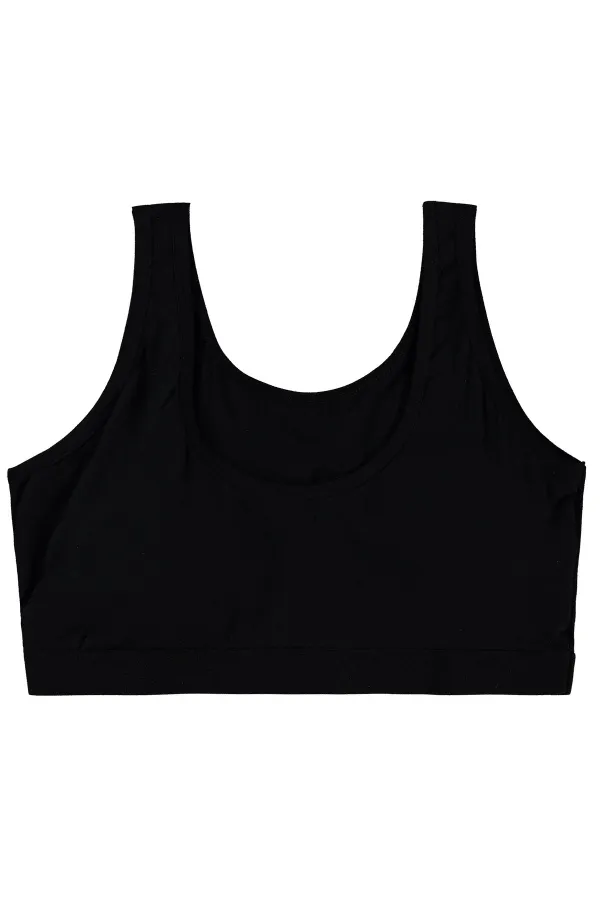 Kız Çocuk Büstiyer 10-13 Yaş Siyah - Paket