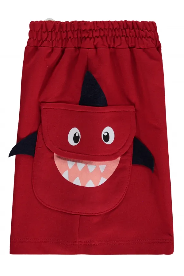 Boys' Shorts, Ages 2-5, Red - Pack