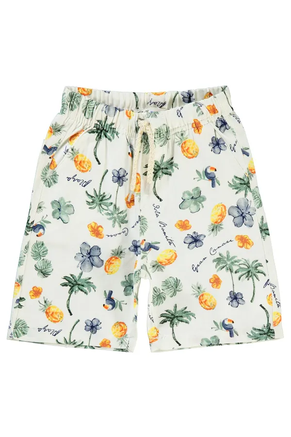 Shorty garçon 2-5 ans écru - Paquet