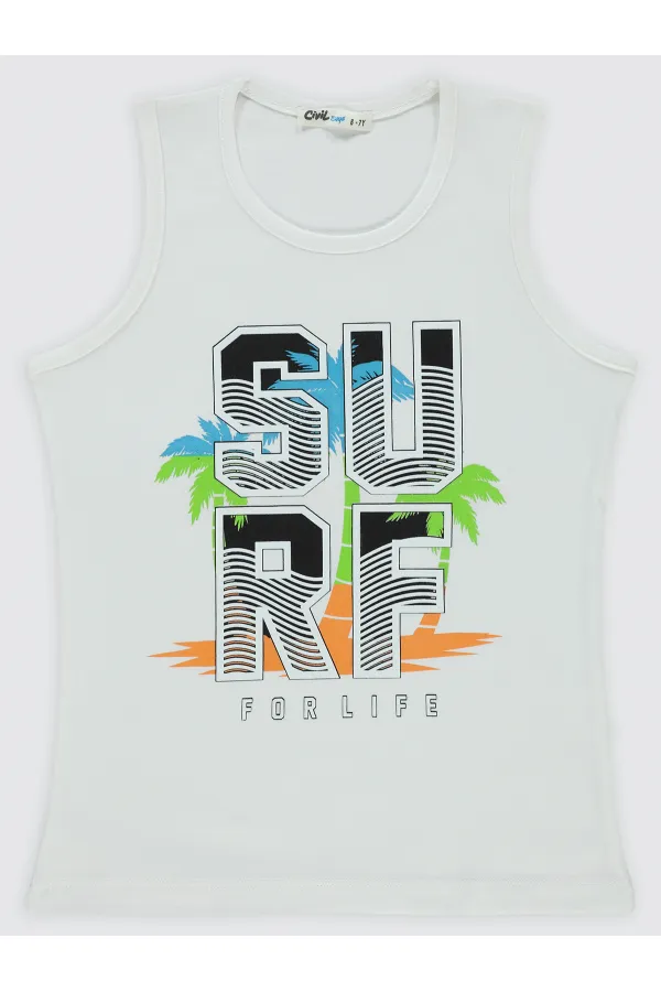 Boy T-Shirt 6-9 Years White - Pack