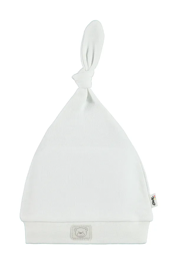 Ensemble bonnet et chapeau bébé 0-24 mois Blanc - Emballage