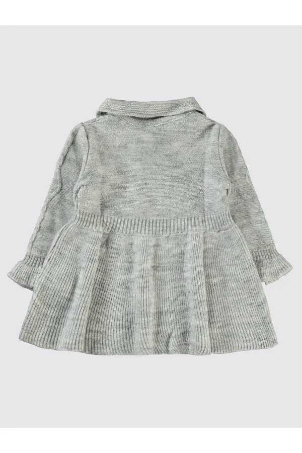 Kız Çocuk Jile ve Elbise 2-5 Yaş Gri - Paket