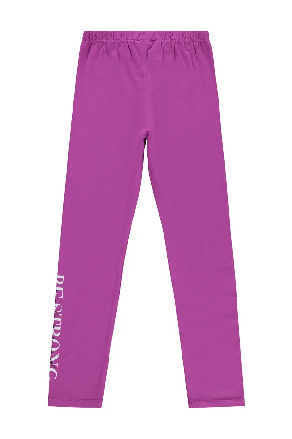 Leggings pour filles Km 10-13 ans Hyper Purple - Lot