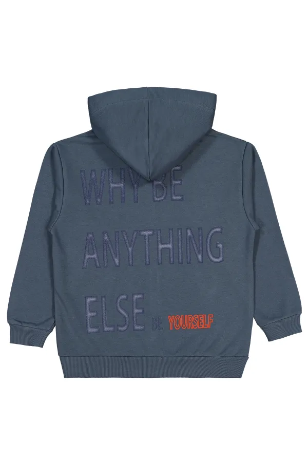 Erkek Çocuk Hırka 10-13 Yaş Açık Antrasit - Paket