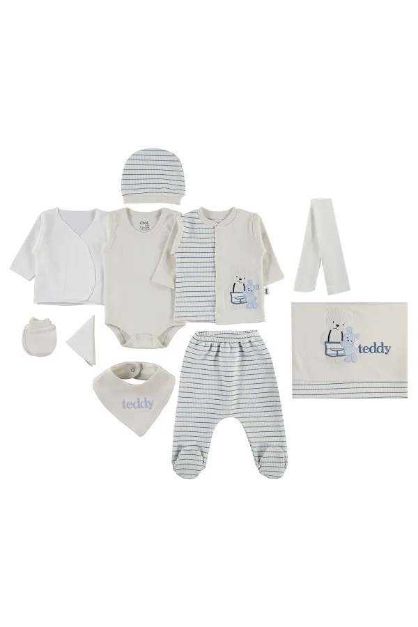 Baby Bodysuit Sets 0-24 Months Blue - Package