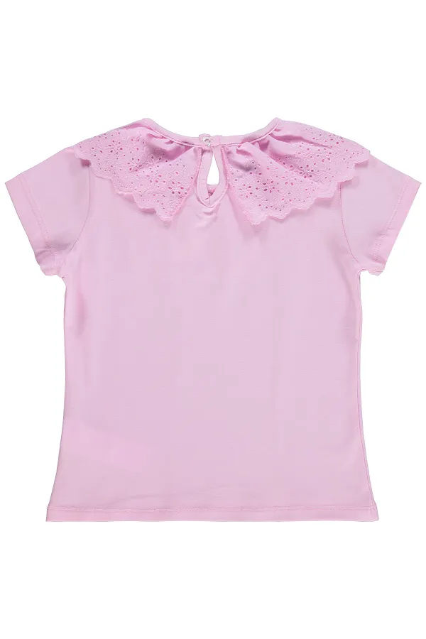 Lot de t-shirts roses pour filles de 6 à 9 ans