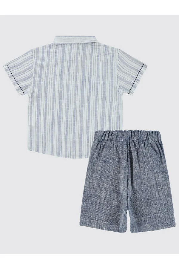 Costume bleu marine pour garçon de 2 à 5 ans - Emballage