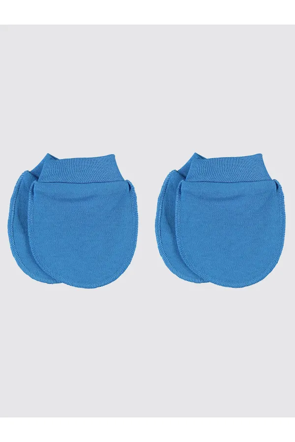 Gants pour bébé 0-24 mois bleus - Lot