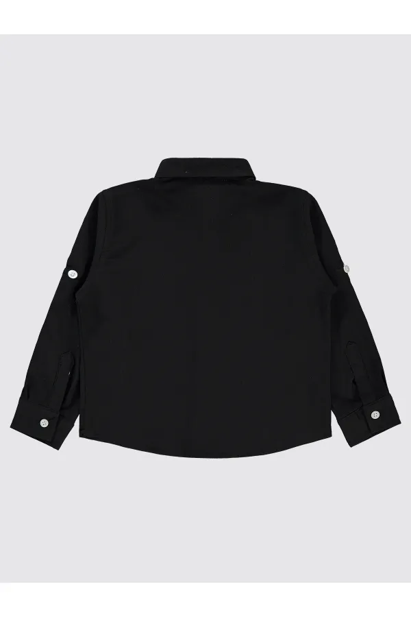 Erkek Çocuk Gömlek 2-5 Yaş Siyah - Paket