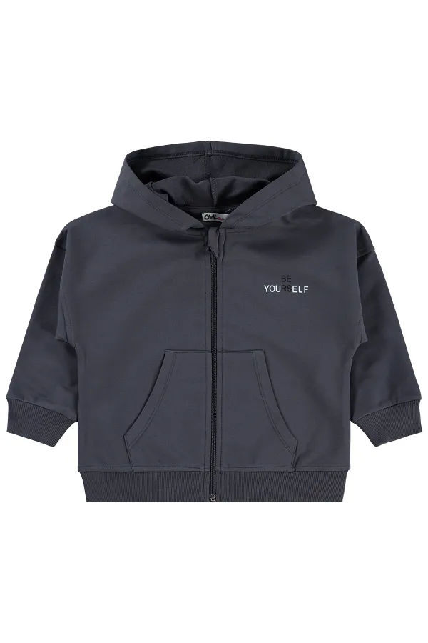 Gilet pour fille, 2-5 ans, anthracite - Lot