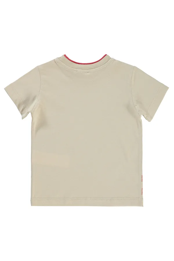 Boys T-Shirt 2-5 Years Old Light Claret Red - Package