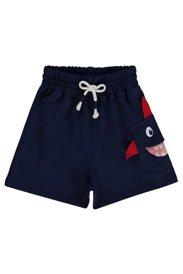 Boys' Shorts, Ages 2-5, Navy Blue - Pack