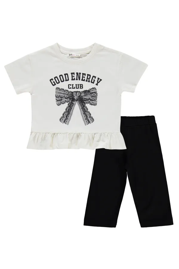 Girls' Team Set 2-5 Years Old, Off-White - Package