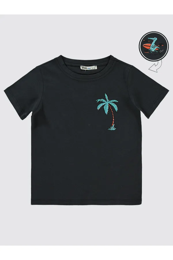 Boy T-Shirt 2-5 Years Old Anthracite - Package