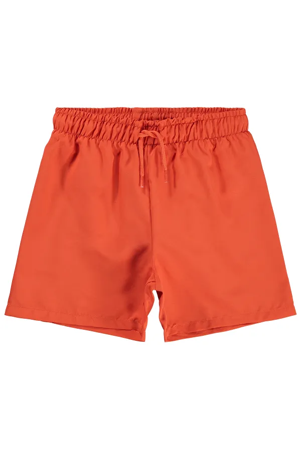 Erkek Çocuk Deniz Şort 10-13 Yaş Oranj - Paket