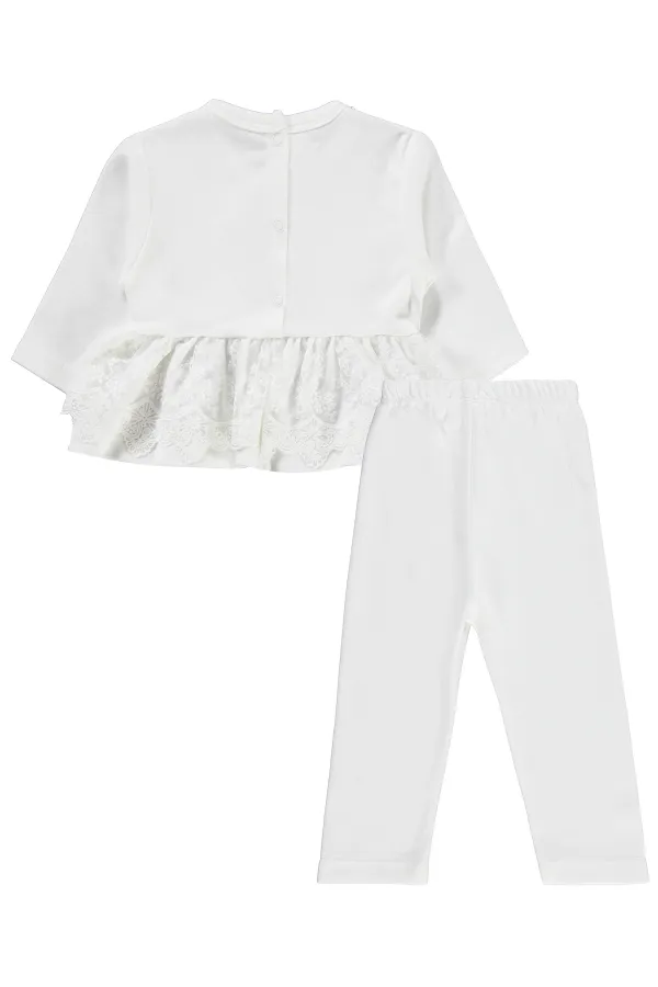 Bebek Takım 0-24 Ay Ekru - Paket