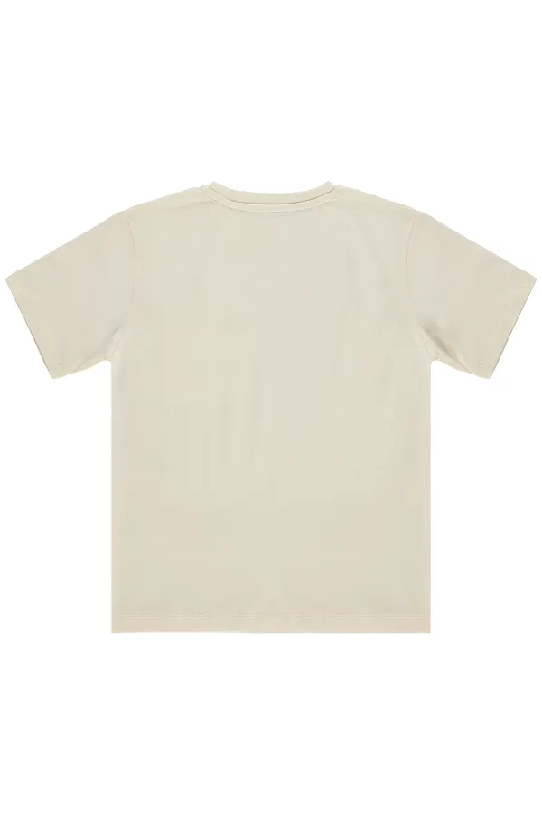 T-shirt garçon, 6-9 ans, ivoire - Lot